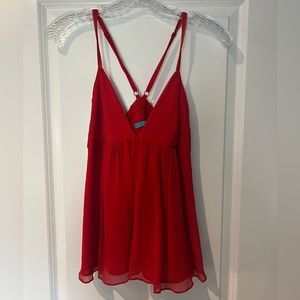 Alice + Olivia Crimson Blouse with Back Detail